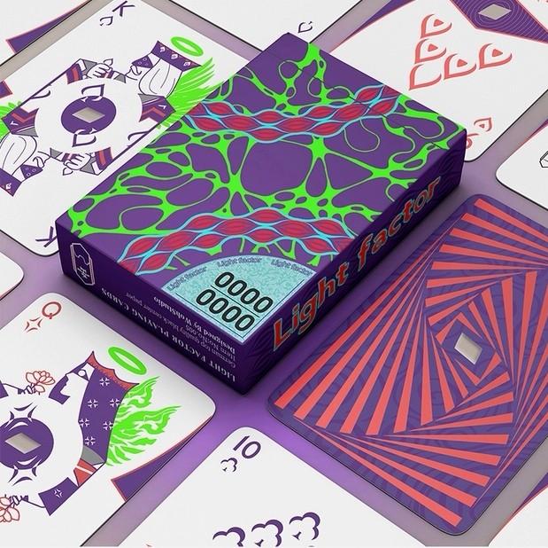 Poker Cards Light Factor Playing Cards designed by WohStudio fulfilled by Vermilion Collection printed