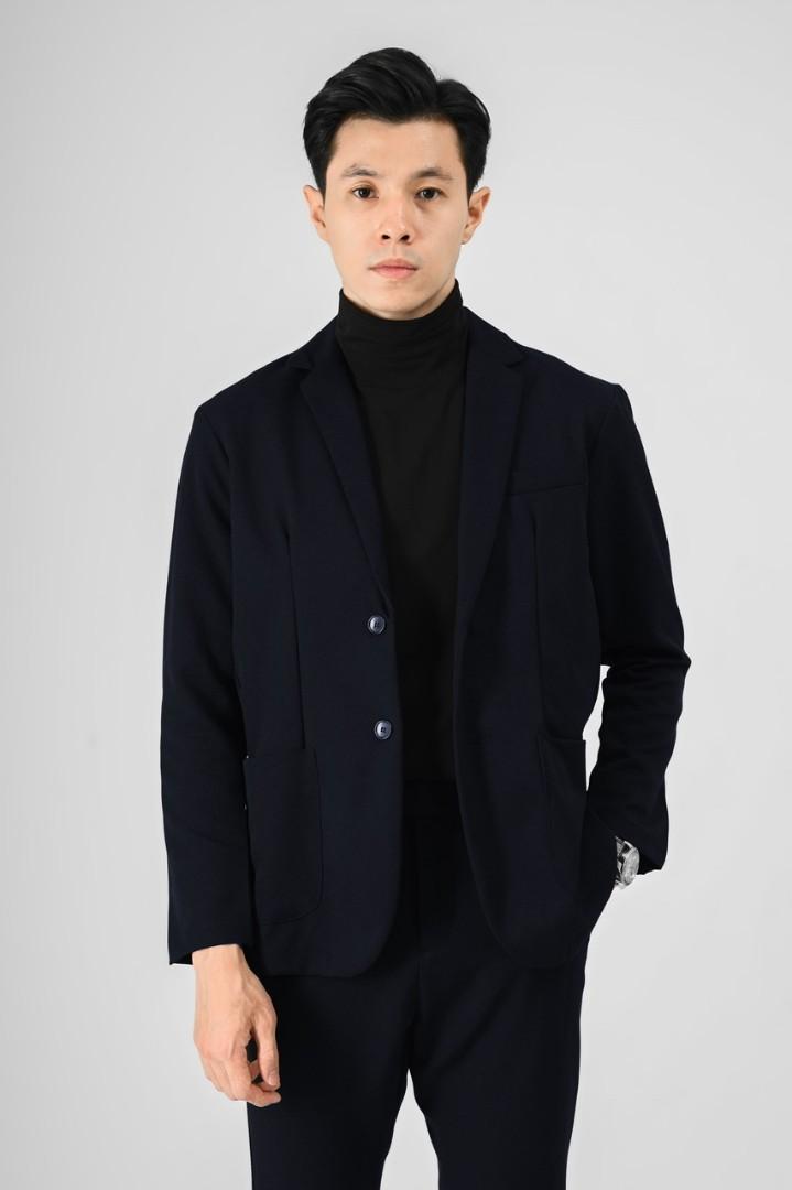 black blazer without collar