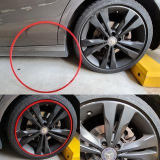 Tyre Wheel Rim Protector Ring (Aluminium Metal Alloy)