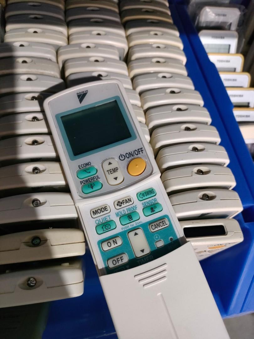 Second hand used aircon remote control, TV & Home Appliances, Air