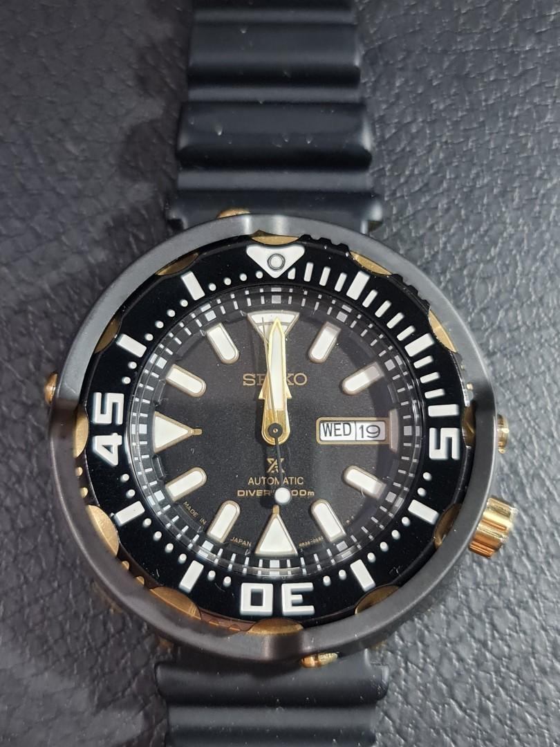 Seiko Prospex Monster Tuna Gold backcase Ceramic Bazel Rare