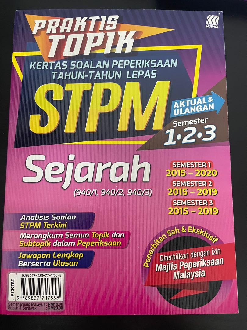 Sejarah Stpm Form 6 Sem 1 3 Books Stationery Books On Carousell