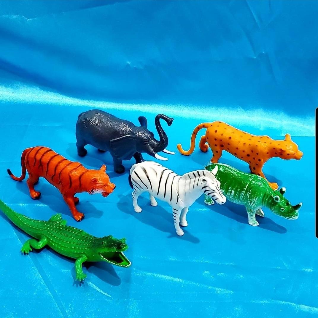 SEMI LARGE ZOO ANIMALS TOYS by ELC. 6 pcs., Hobbies & Toys, Toys & Games on  Carousell