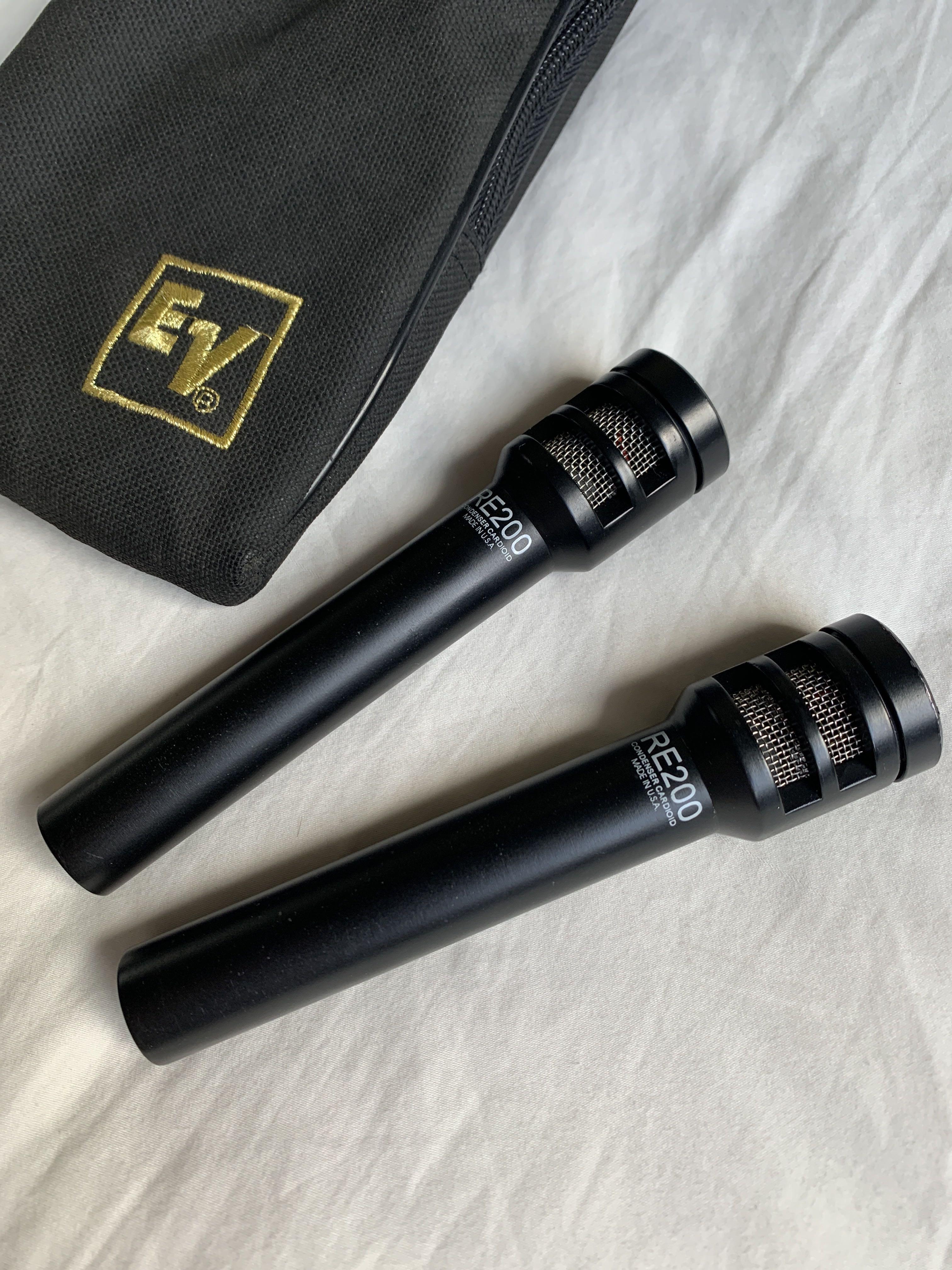 1 Pair EV RE200 condenser microphones63167065977091111