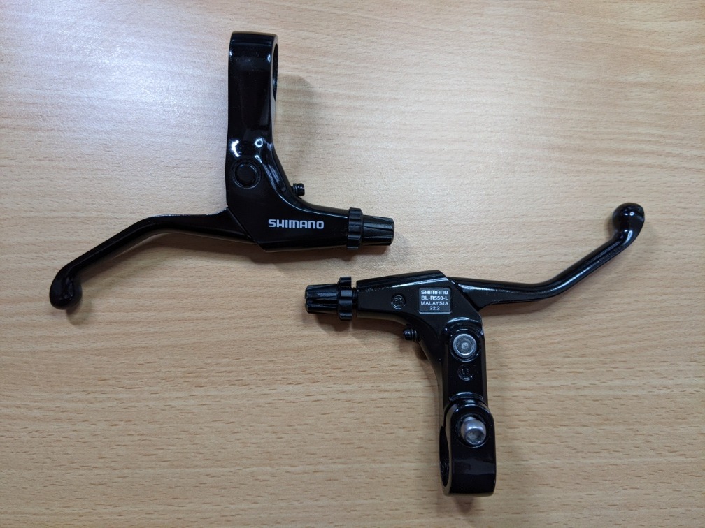 Shimano bl r550 brake levers for hot sale flat handlebar