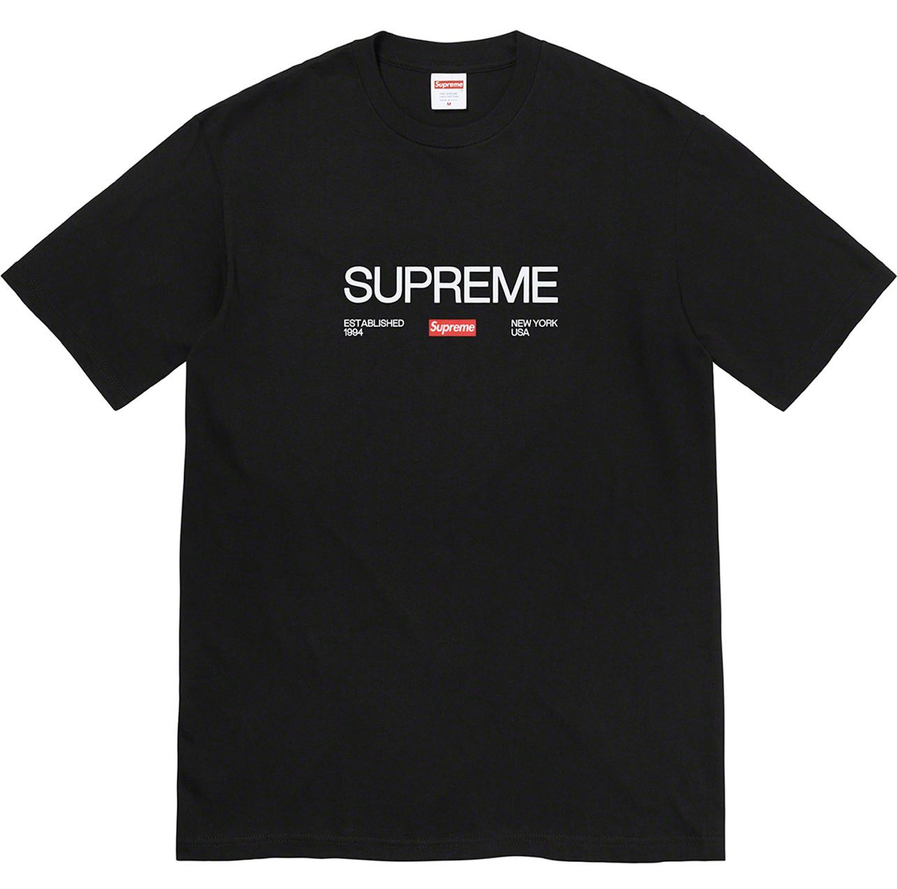 Supreme Est 1994 Tee Black FW21