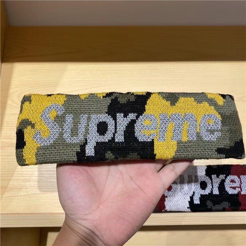 Yellow camo supreme headband sales