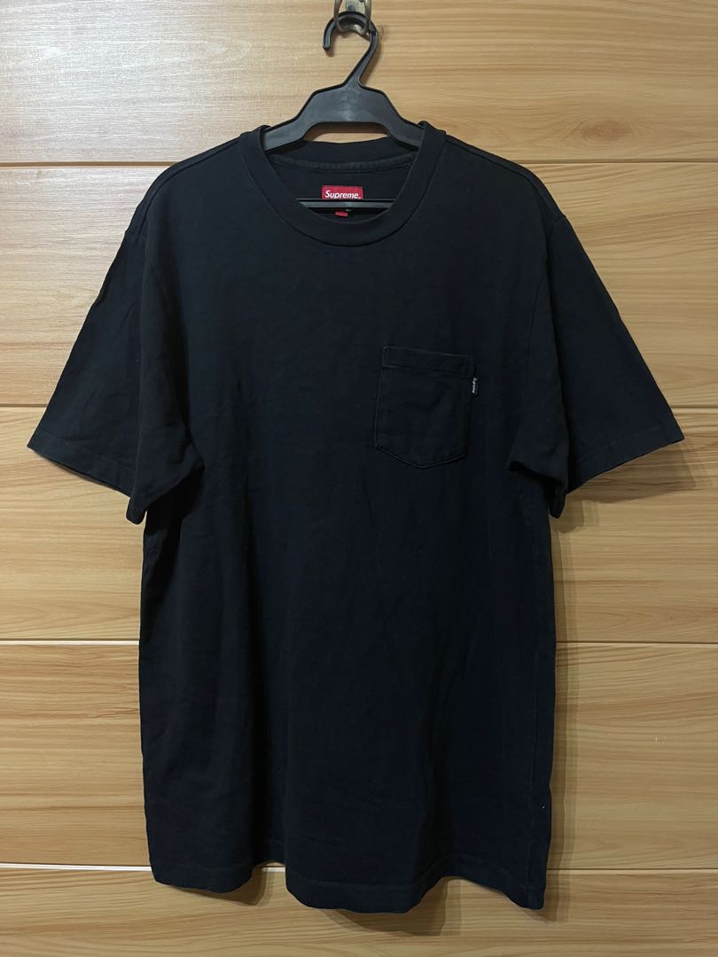 Supreme pocket tee black online