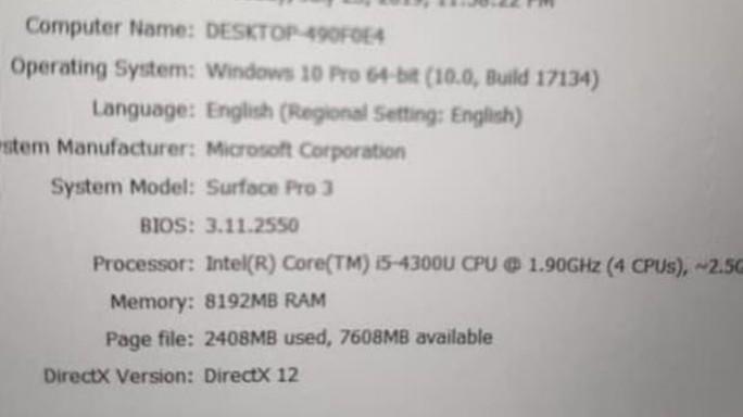 Surface Pro (Category: Laptops & Notebooks) located in Singapore. Submitted by excedrinawee (Listing ID 1110068682, Image 2). Description: as is no box stylus and keyboard included.