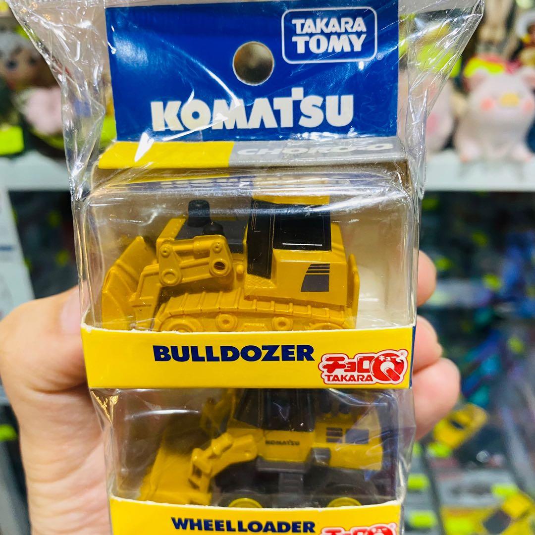 Takara Tomy Tomica Choro Q Komatsu Bulldozer & Wheelloader 小松 