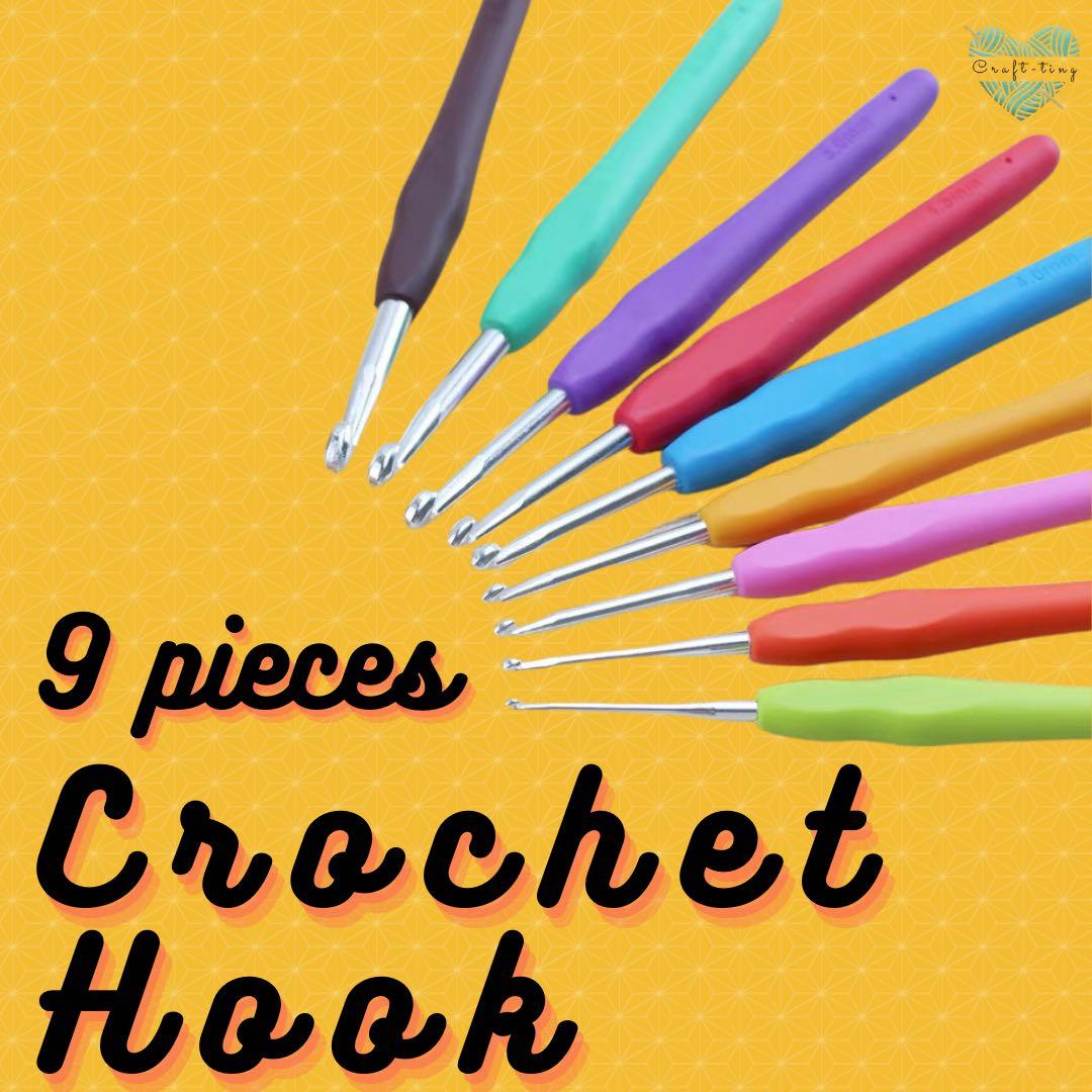 Brand New! High Quality 8 pcs Set Crochet Hooks Sizes 2.5mm to 6.0mm P –  Sweet Crafty Tools