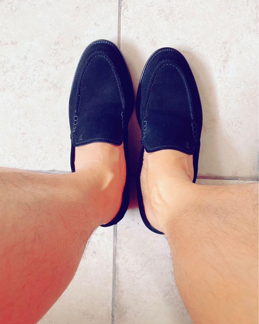 Sale sale!!! / LOAFERS IN SUEDE - BLACK, Fashion, Casual Shoes on Carousell
