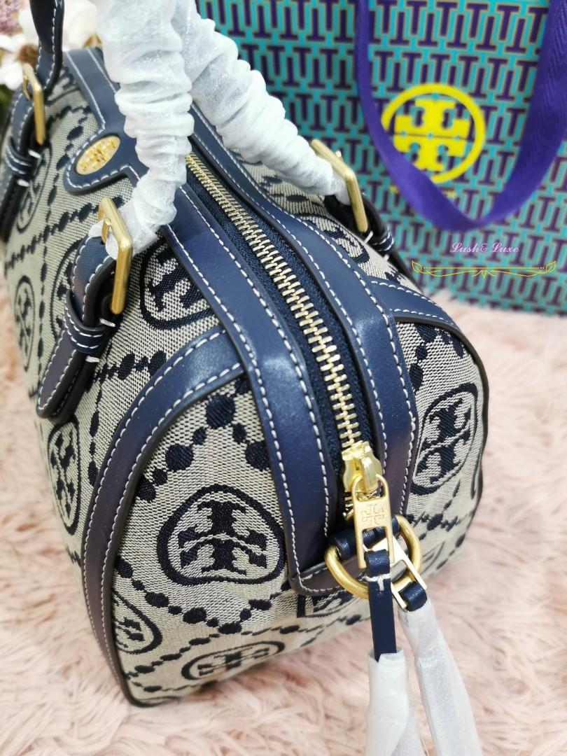 Tory Burch T Monogram Jacquard Barrel Shoulder Bag, Women's Fashion, Bags &  Wallets, Shoulder Bags on Carousell