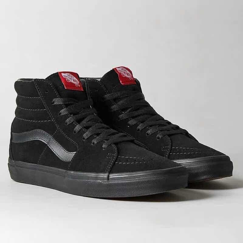 Vans Sk8 Hi Triple Black Suede Men s Fashion Footwear Sneakers on Carousell