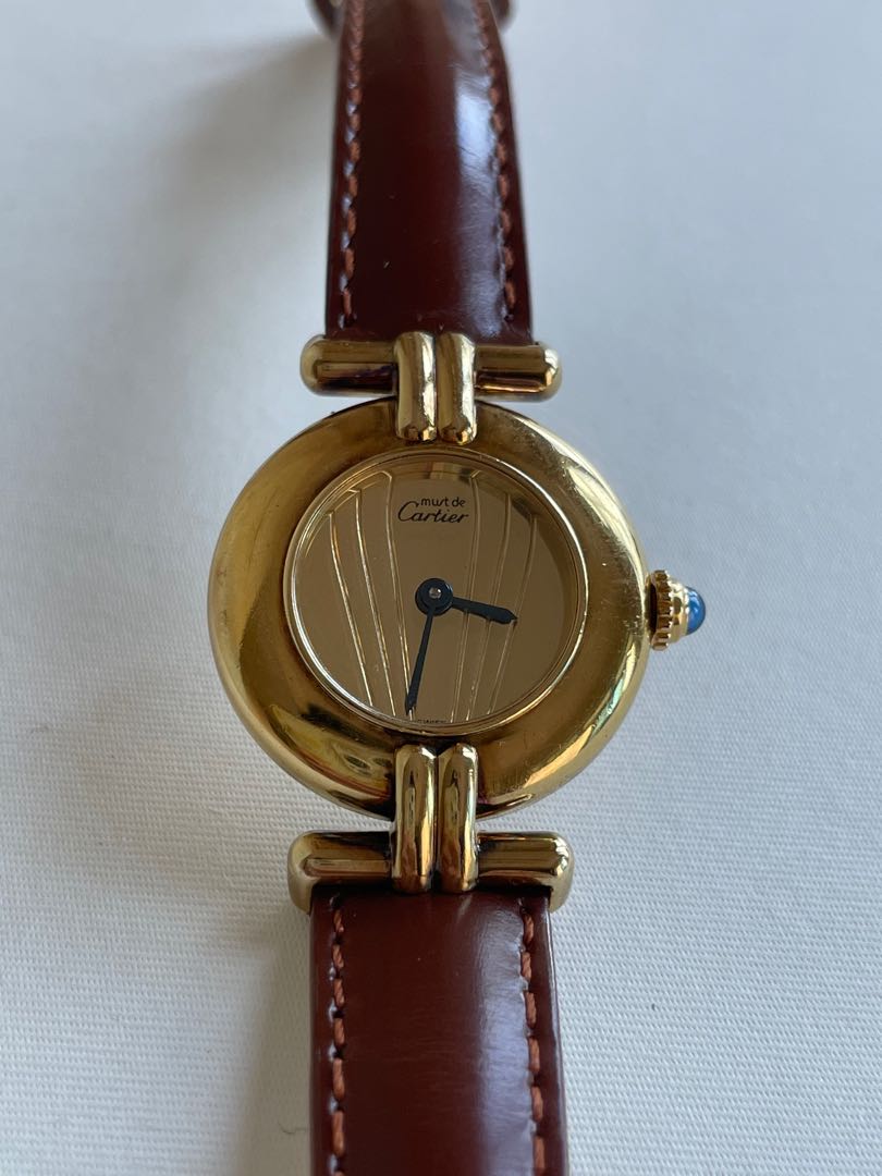 Cartier top vermeil quartz