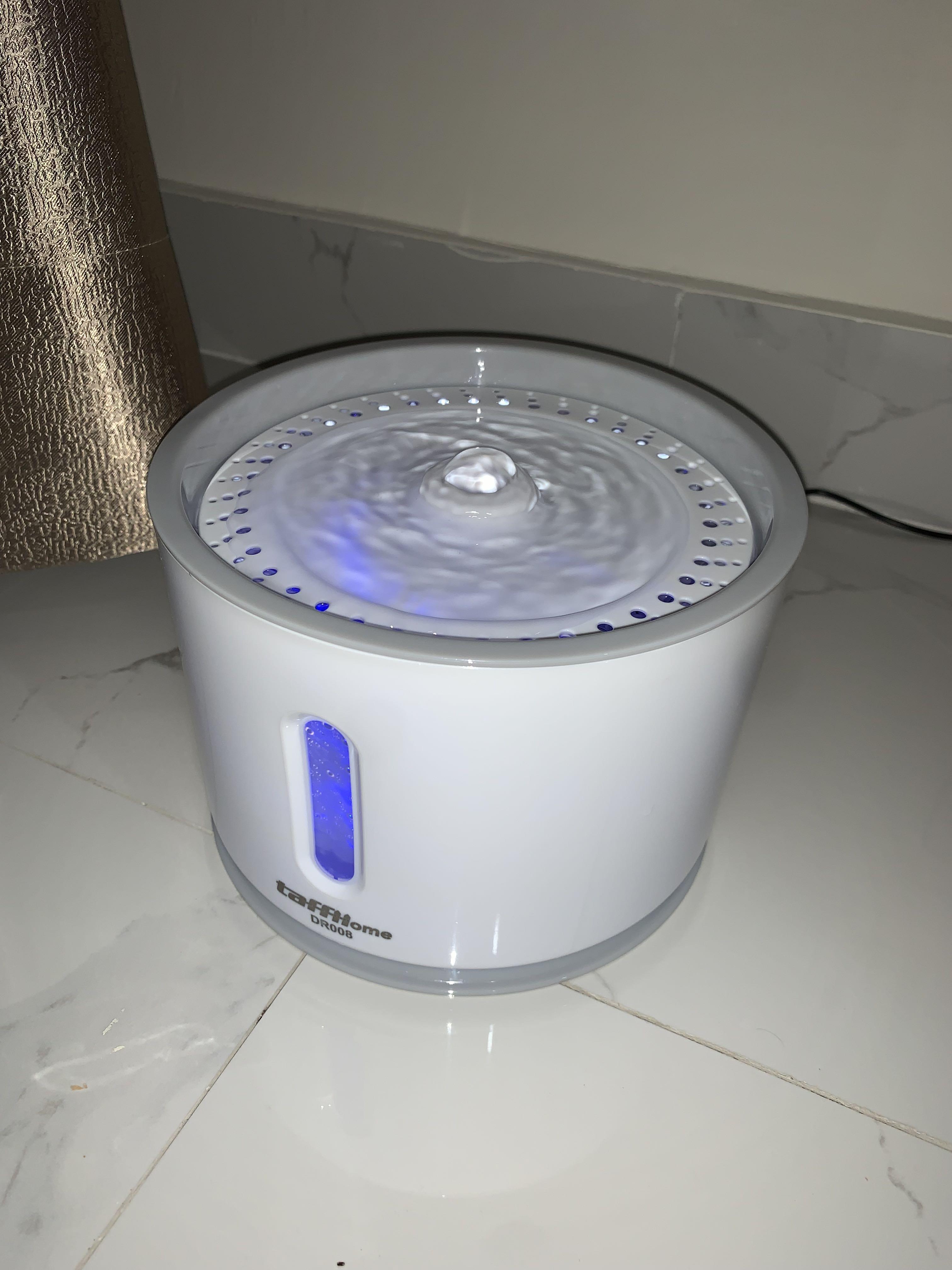 Water Fountain Kucing 2.4L Tempat minum kucing, Perlengkapan Hewan