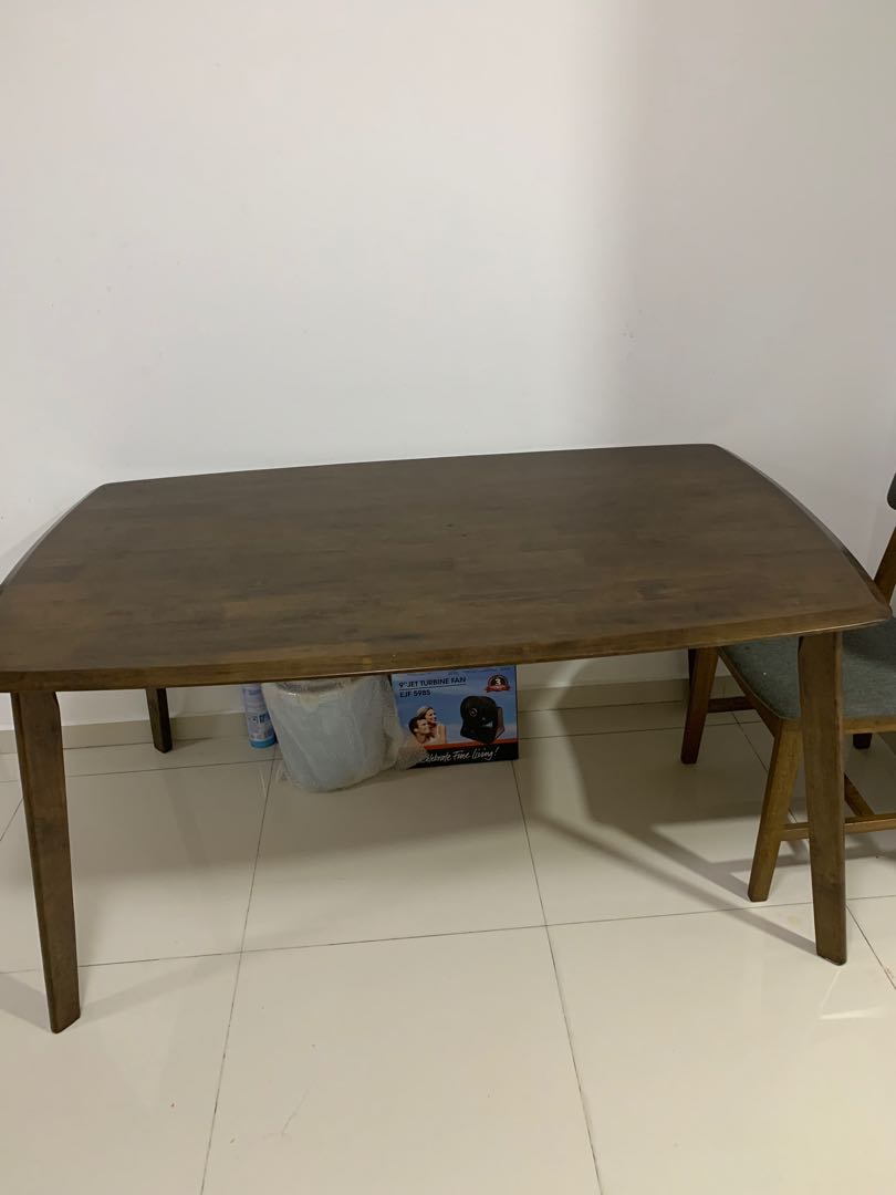 Wooden Long Kitchen Living room Dining Table, Furniture & Home Living