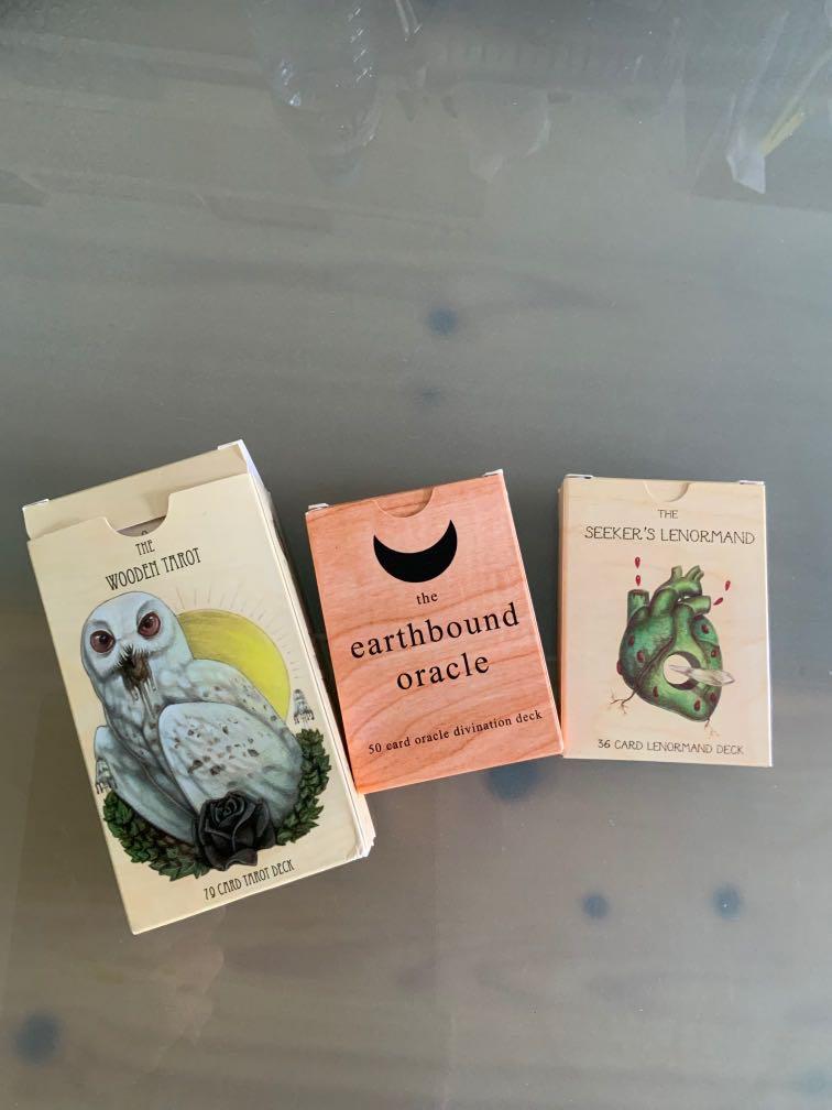 Wooden tarot earthbound oracle seeker s lenormand 