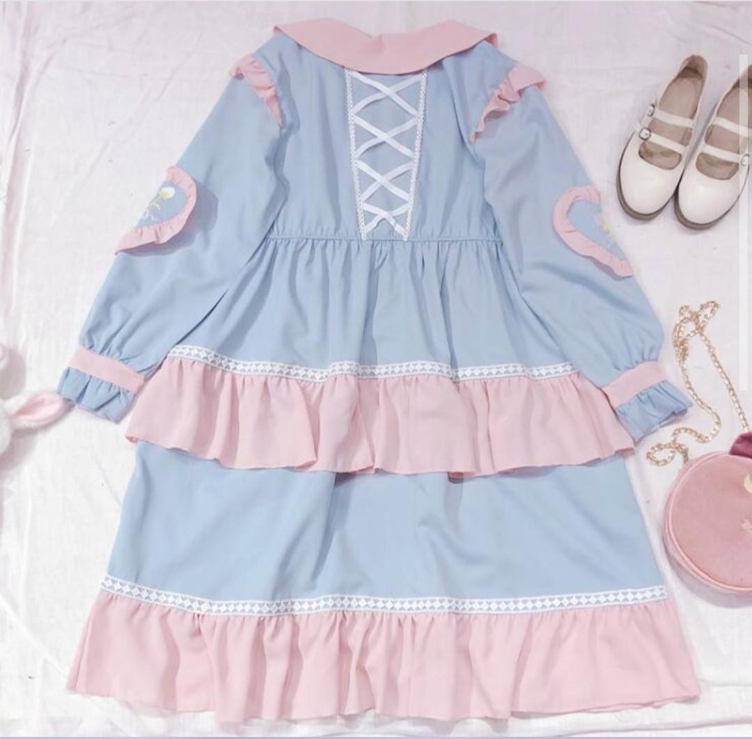 Youvimi Lolita Pastel Dress ( NEGO OKAYY!!), Women's Fashion, Dresses &  Sets, Dresses on Carousell