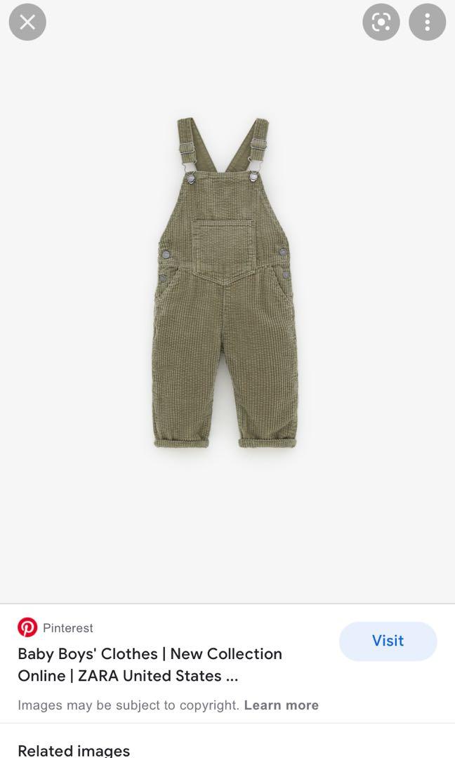 Zara Kids Baby Boy Corduroy Dungarees Babies Kids Babies