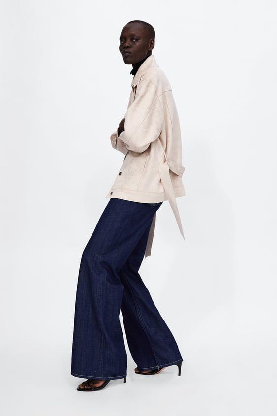 Belted jacket zara store