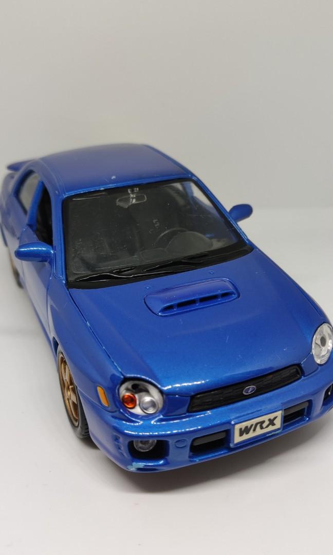 1 24 Maisto Subaru Impreza WRX Blue Metallic Hobbies Toys