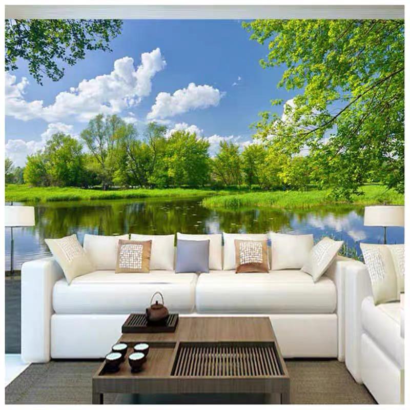 3D Wallpaper scenery mural design for home or office, Furniture & Home