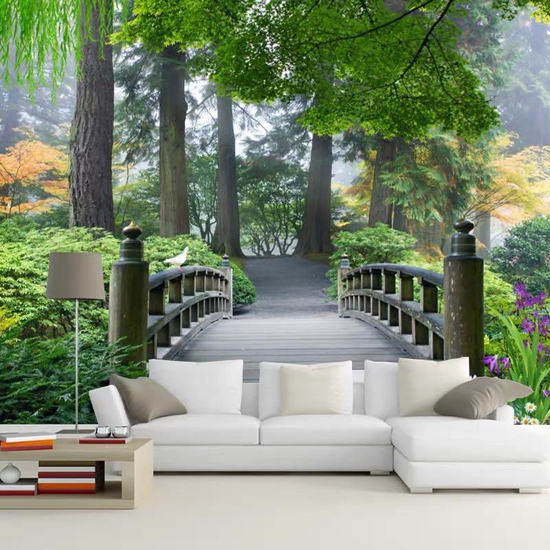 3D Wallpaper scenery Mural design for home or office, Furniture & Home