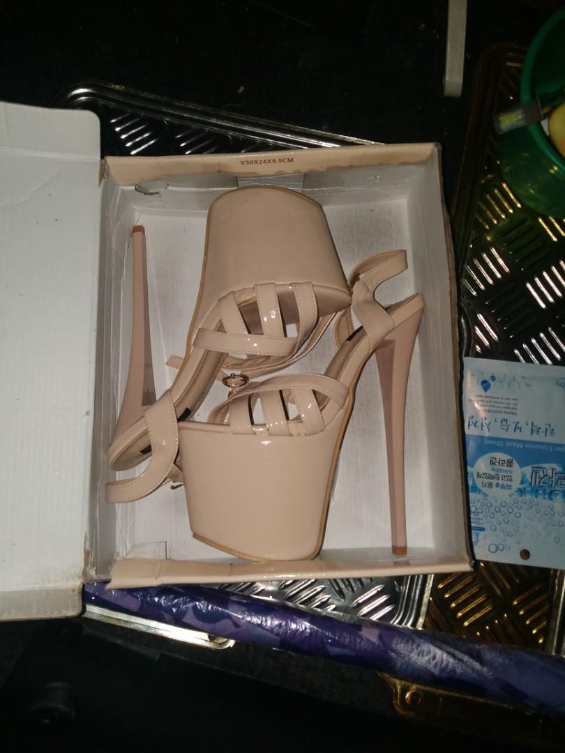 🏷8 Inch Nude Runway Heels, Women'S Fashion, Footwear, Heels On Carousell