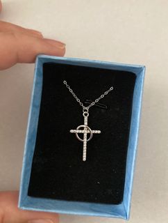 包郵! 925純銀十字架 皓石 頸鏈套裝(十字圈)Necklace Set 925 sliver Necklace 浸禮 基督教 生日 禮物64218457465857110