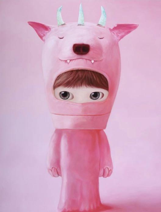 山本麻友香/ 限量80 “ pink monster ” art print 版畫Mayuka Yamamoto 