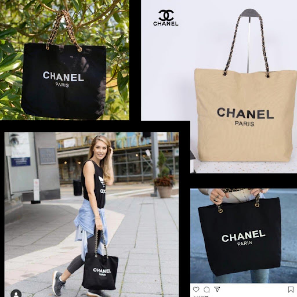 𝘾𝙝𝙖𝙣𝙚𝙡 𝙑𝙄𝙋 Tote Bag, 女裝, 手袋及銀包, 單肩包- Carousell