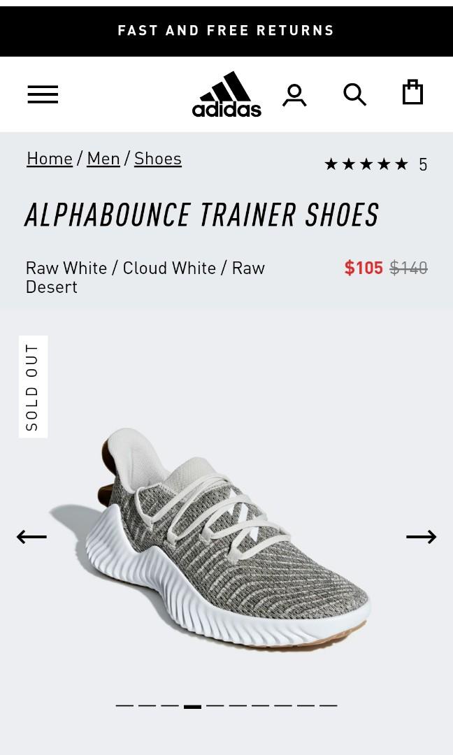 Men's adidas alphabounce trainer online