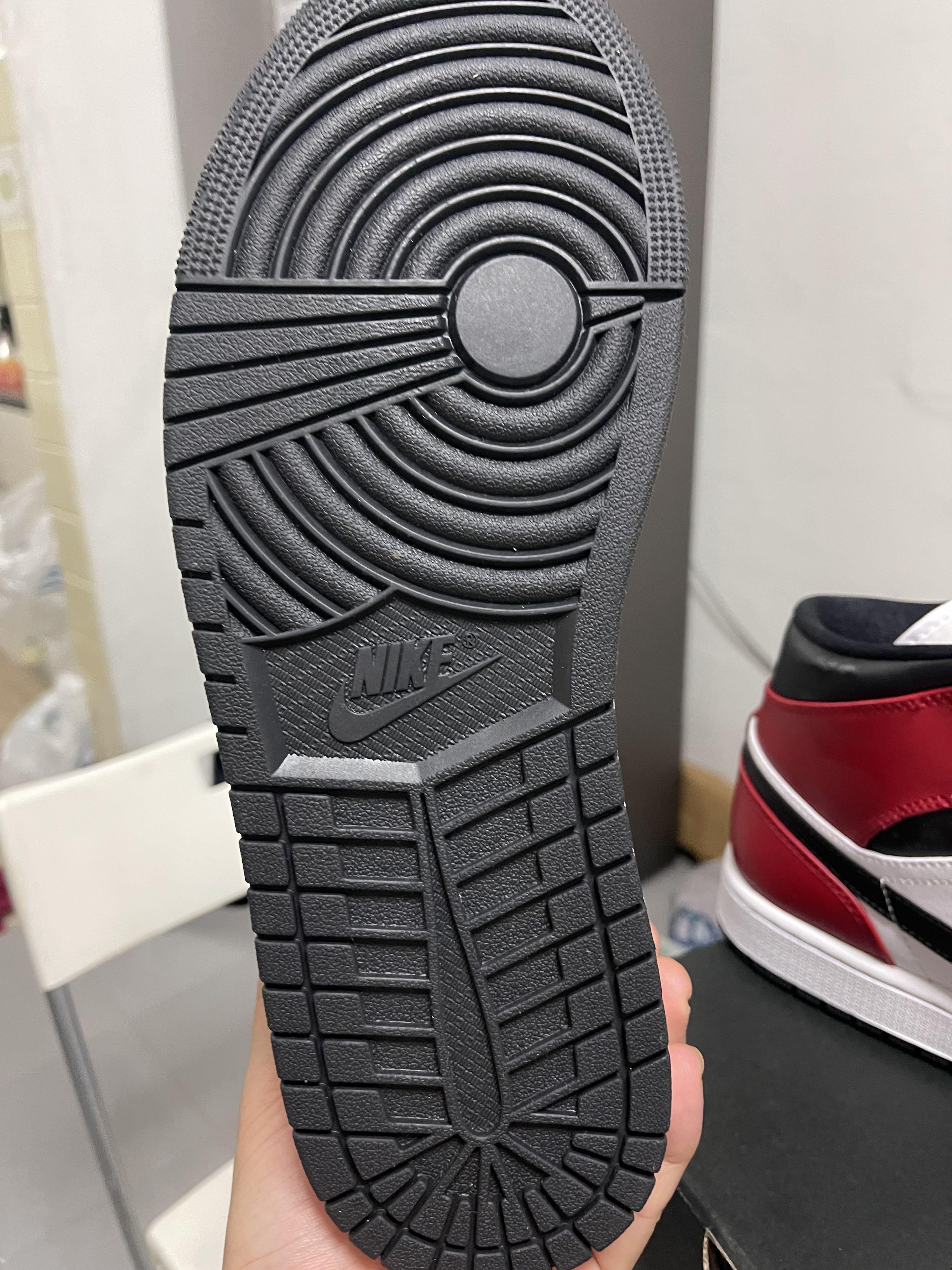 air jordan 1 mid Chicago black toe us10.5 Women s Fashion Footwear Sneakers on Carousell