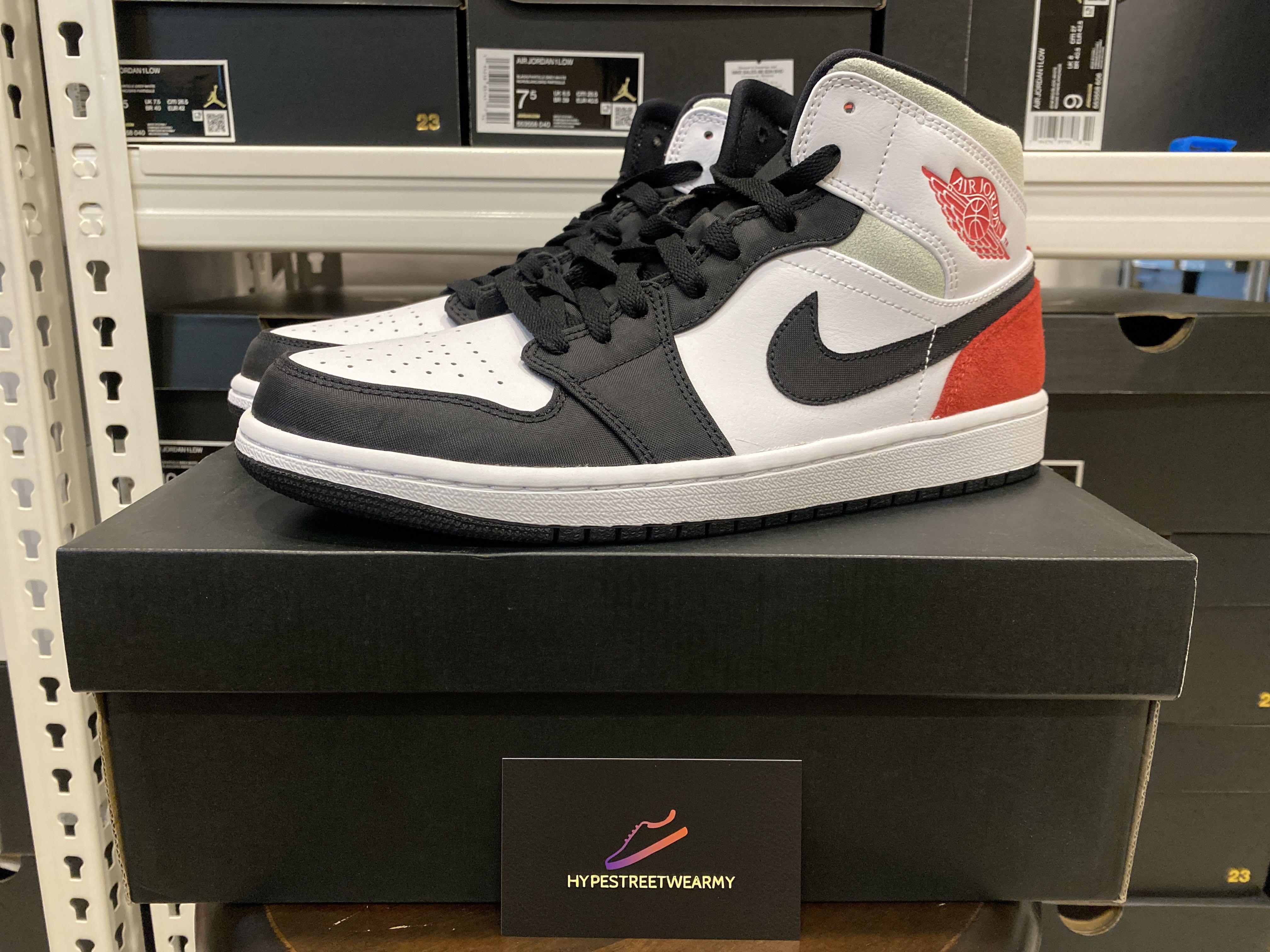 nike air jordan 1 mid se union black toe
