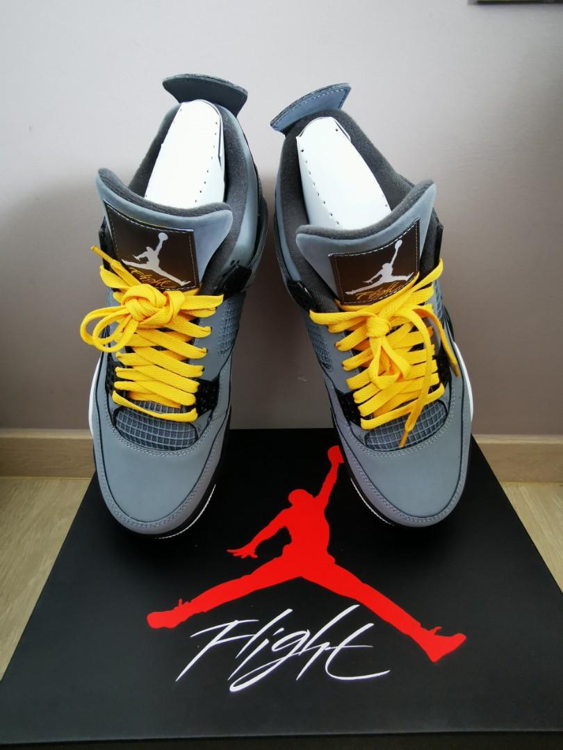 Cool grey 4s yellow laces store