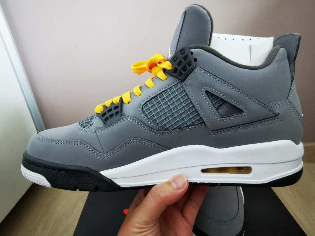 grey jordans 4s