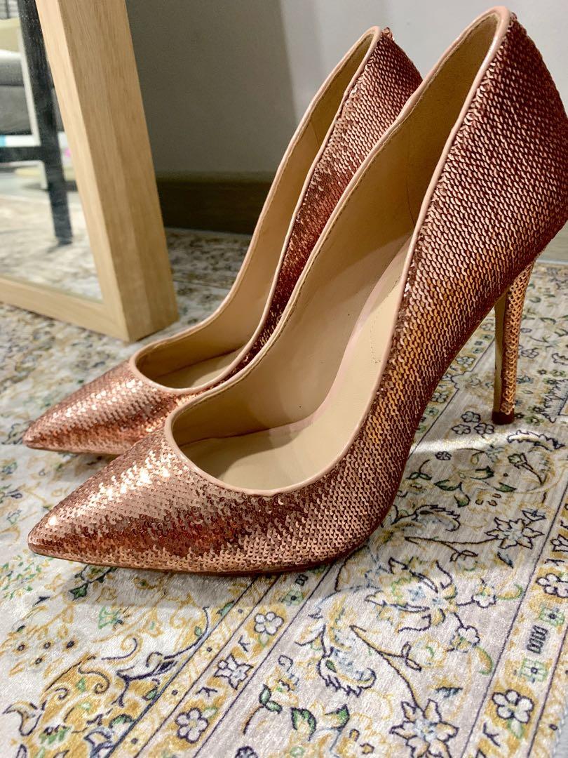 Aldo Stessy in Sequin Rose Gold