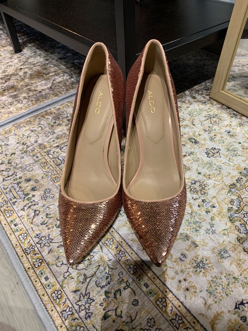 Aldo Stessy in Sequin Rose Gold