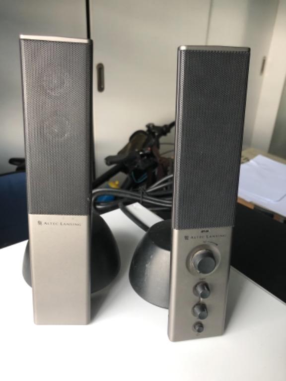 Altec lansing powered audio system with subwoofer tv home appliances