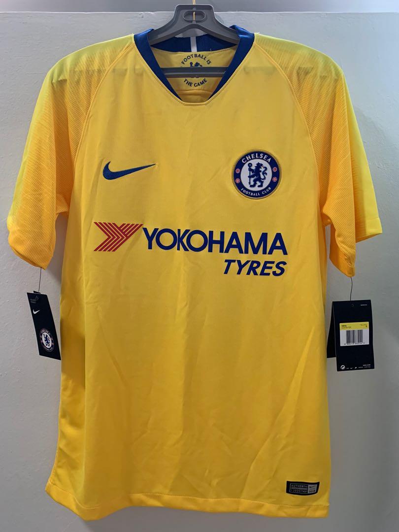 Authentic Dri-Fit Chelsea Fc 18/19 Away Kit (With Printing), Men'S Fashion,  Activewear On Carousell