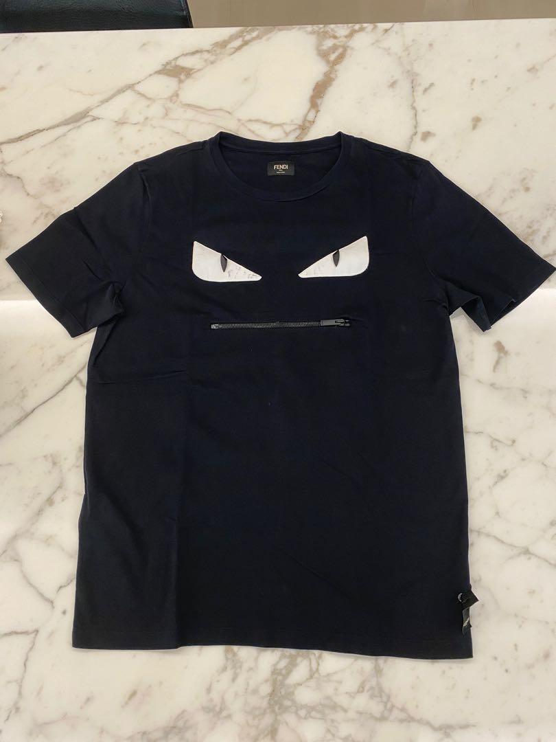 Fendi t shirt zip mouth shop