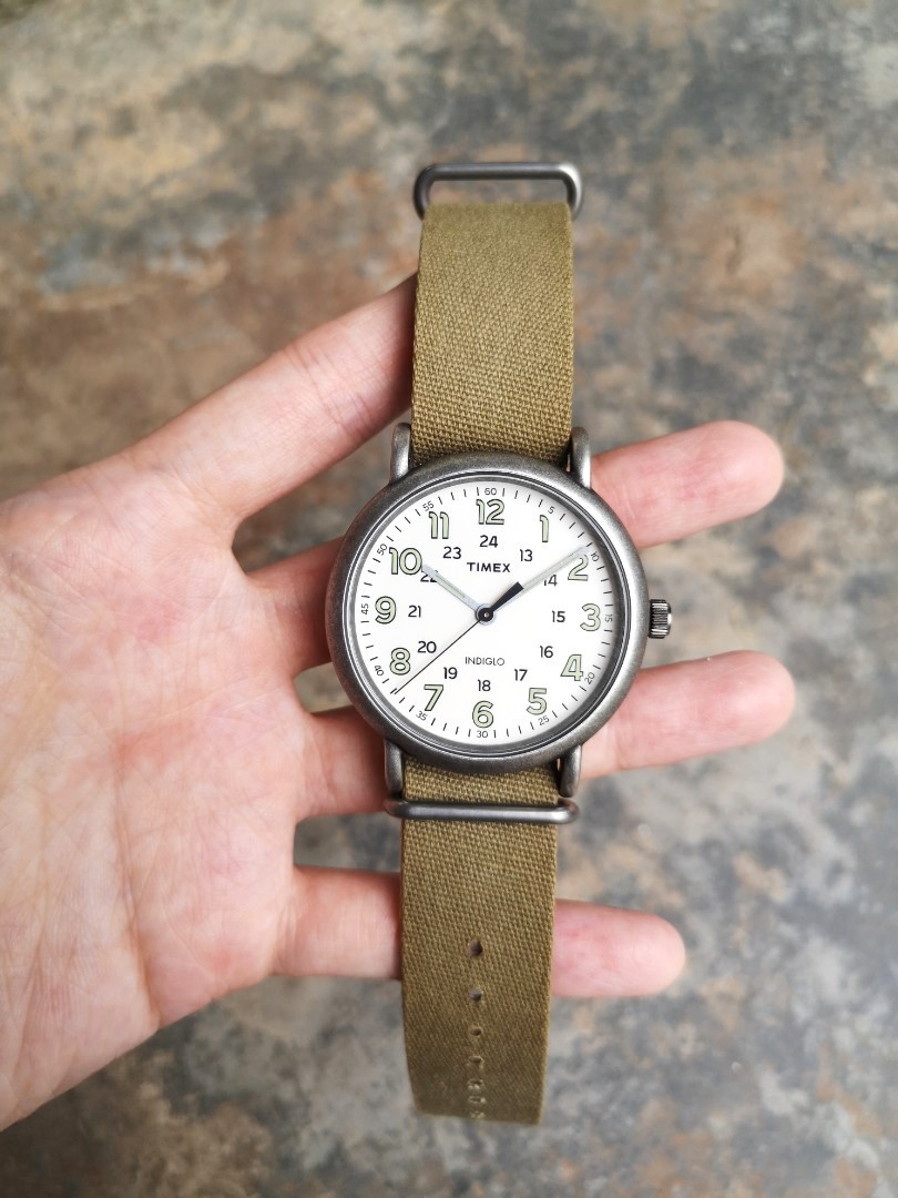 Timex weekender brass new arrivals