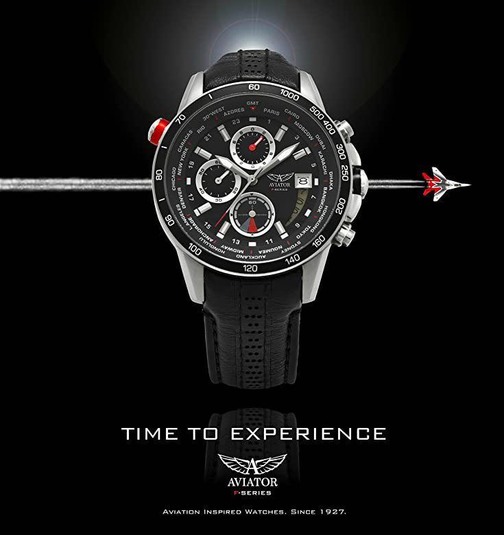 Aviator gents world cities watch outlet