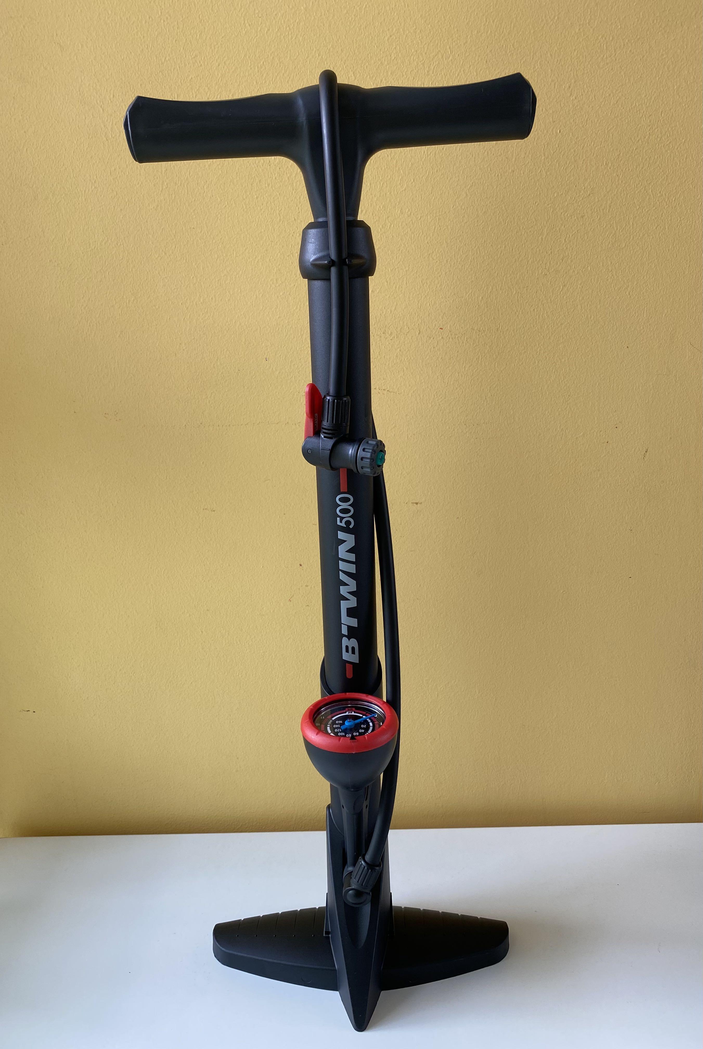 Bicycle Floor Pump 500 BTWIN Sports Equipment Bicycles Parts