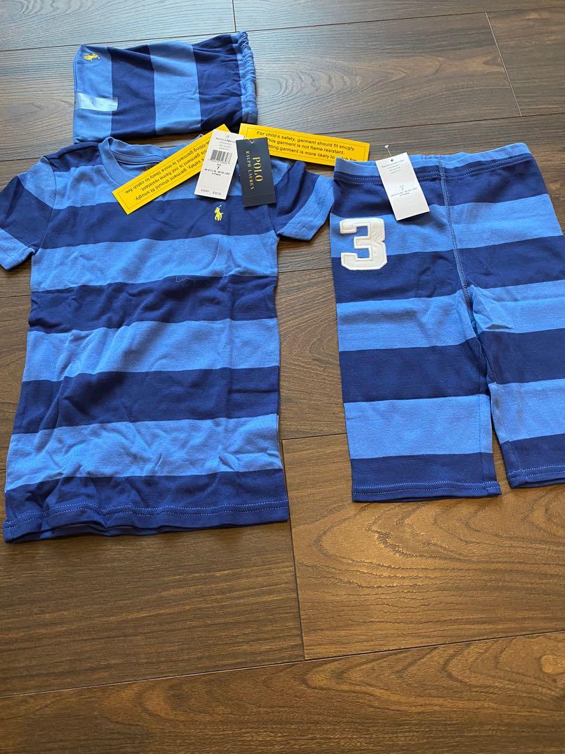 Brand New Boys Size 7 Polo Ralph Lauren Sleeper Set Babies Kids Babies Kids Fashion on Carousell