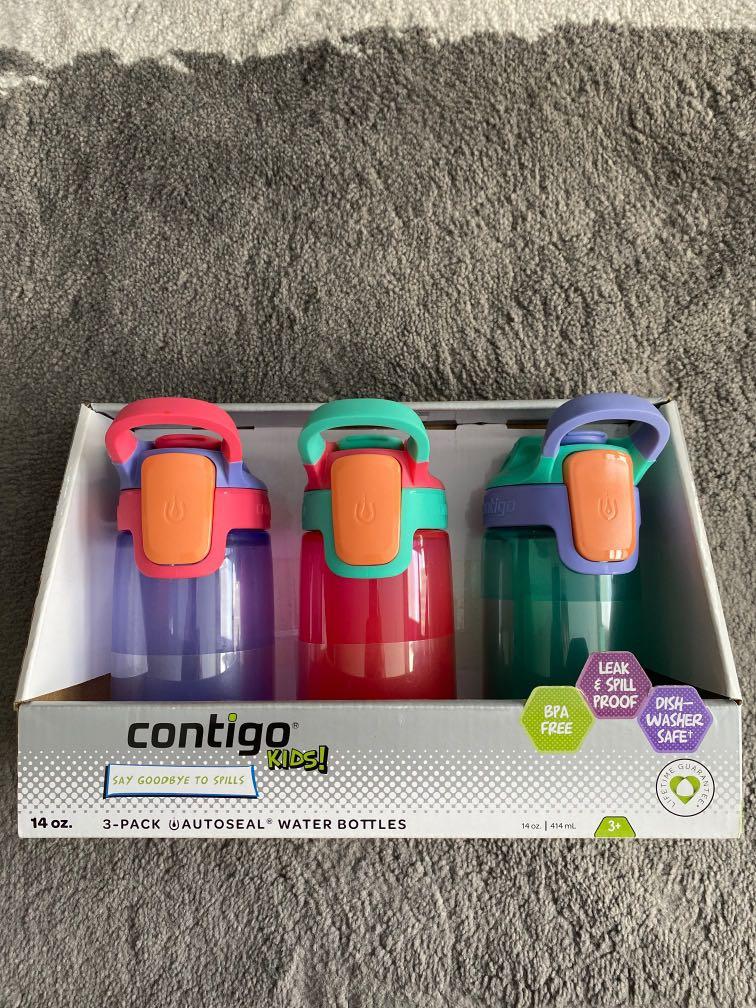 Contigo Spill-Proof Kids Tumbler with Straw, 3-Pack, Sprinkles, Wink And  Persian Green