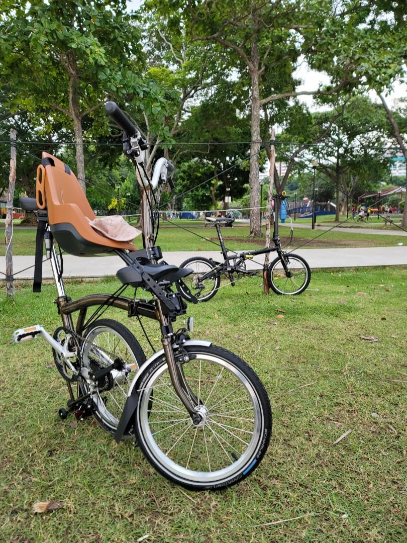 Brompton Black Lacquer M6L + Bobike One 