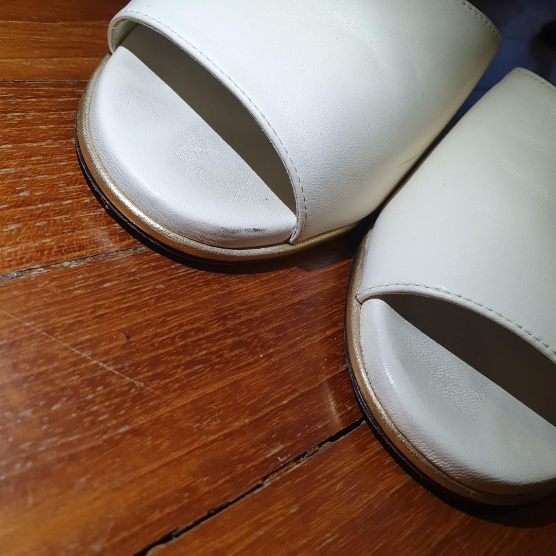 Chanel shop perspex slides