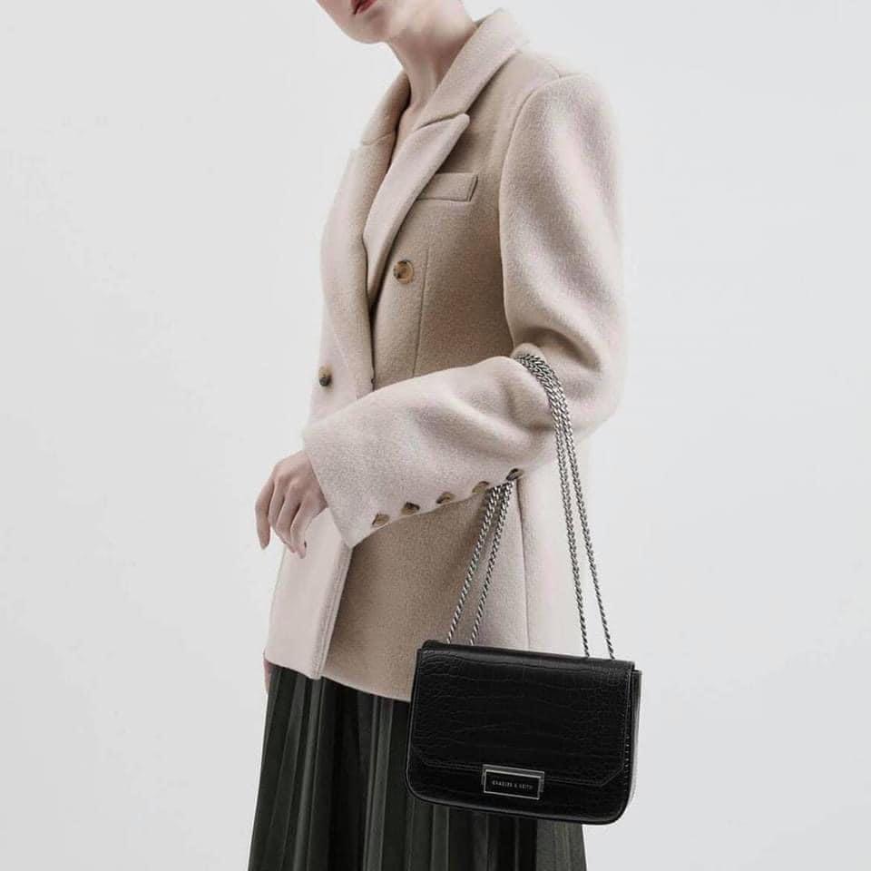 Charles and keith shop structured crossbody bag
